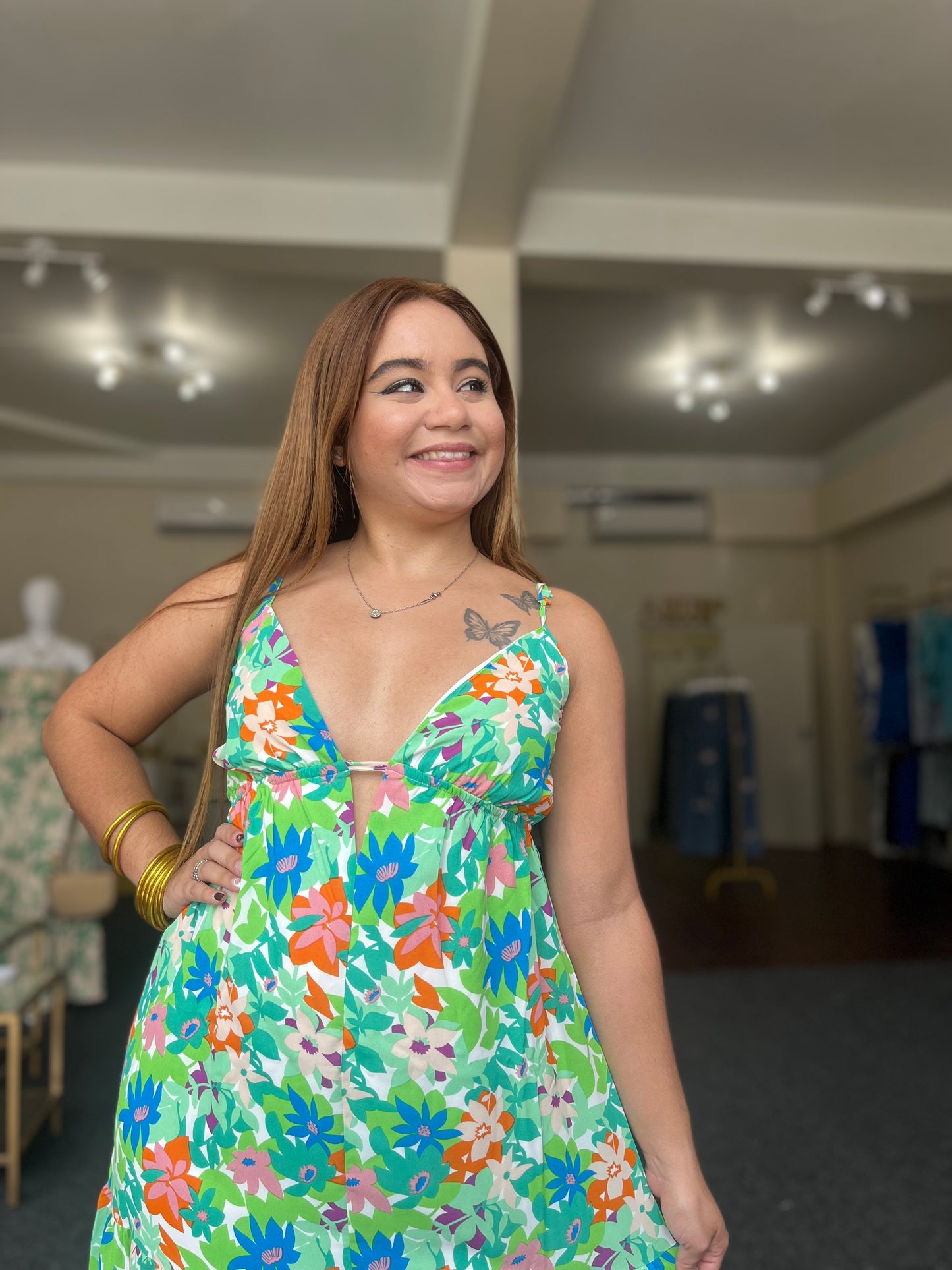 Tropical Bloom Maxi Dress