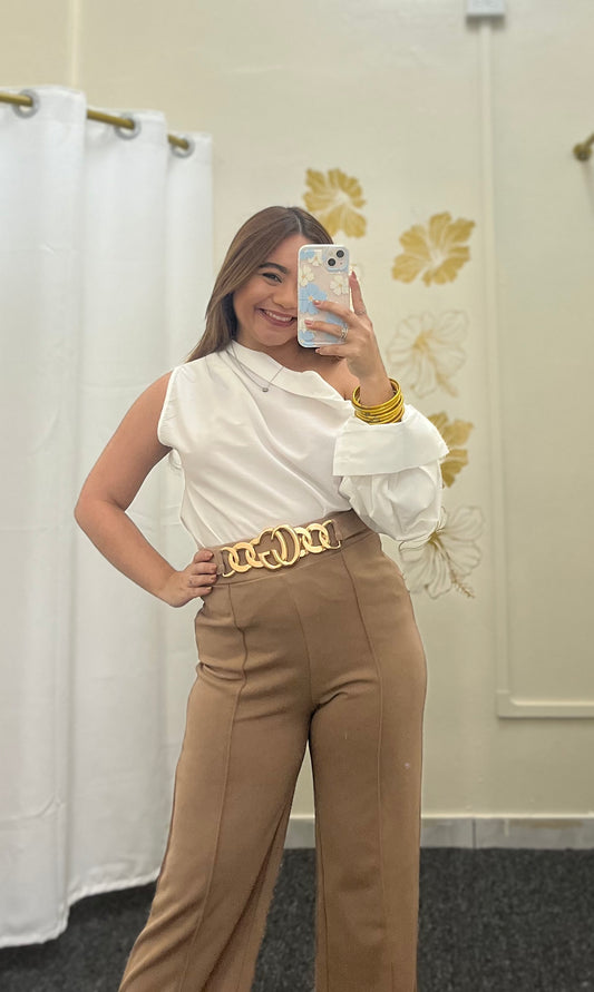 Ivory Elegance Blouse