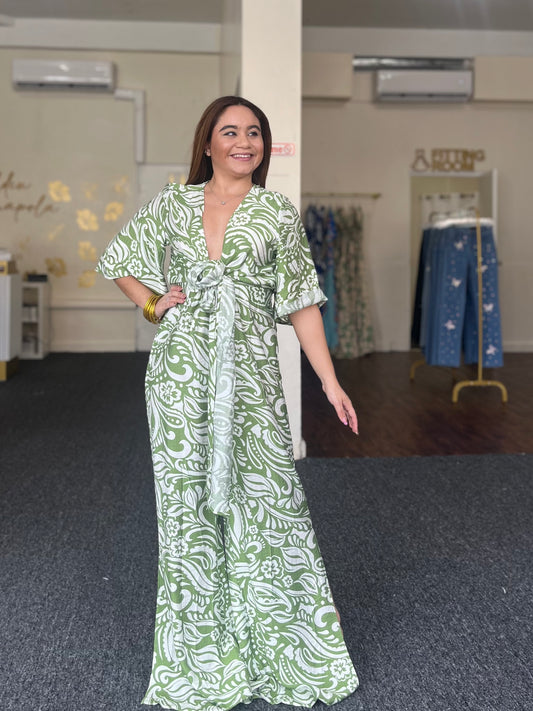 Verdant Vortex Jumpsuit