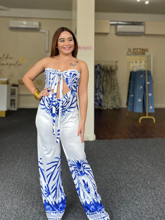 Santorini Bandeu Jumpsuit