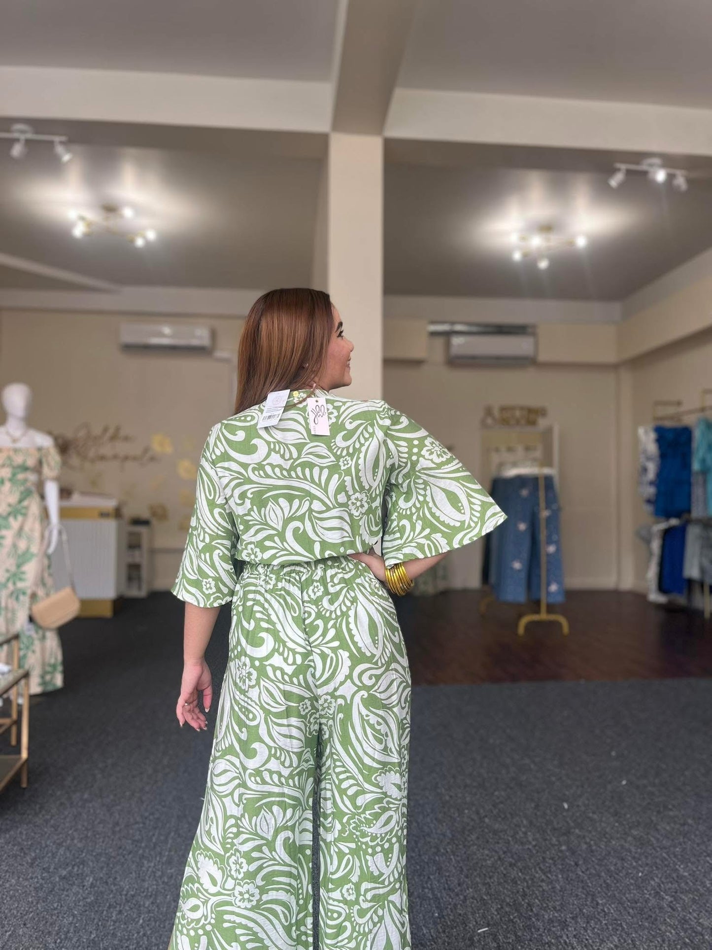 Verdant Vortex Jumpsuit
