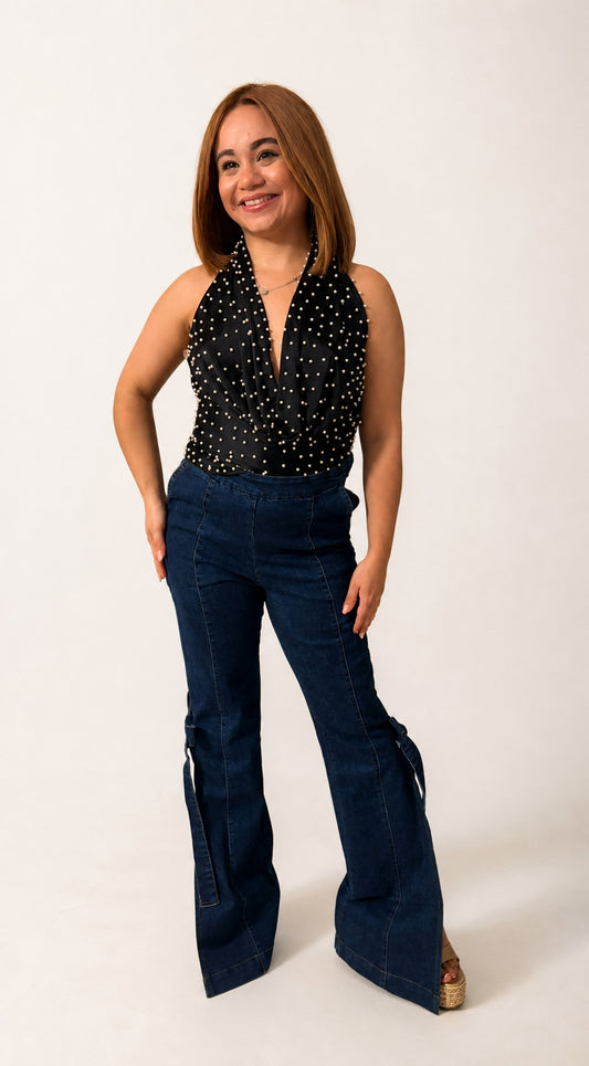 Midnight Pearl Top